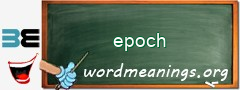 WordMeaning blackboard for epoch